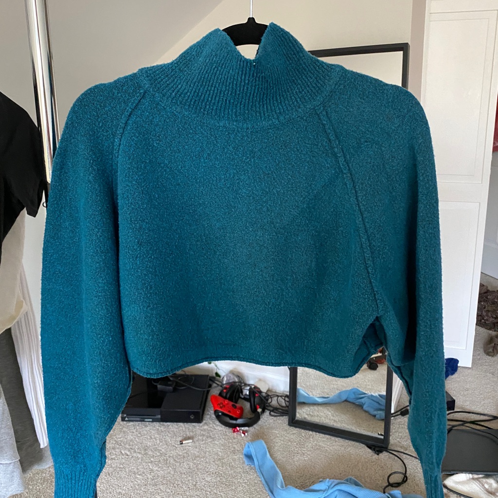 Blue Turtleneck Sweater From Urban Outfitters